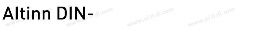 AItinn DIN字体转换